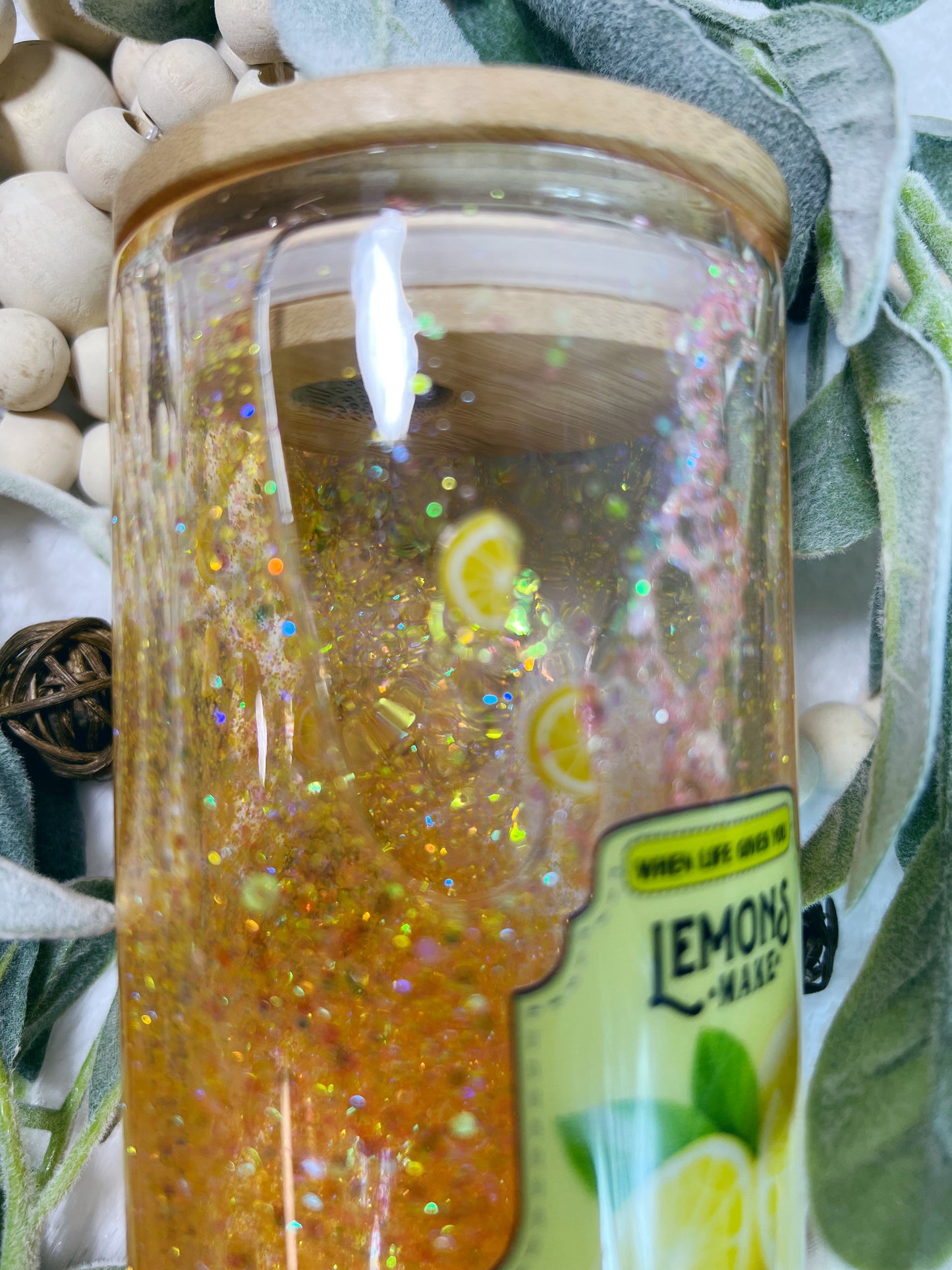 Lemonade Glitter Globe