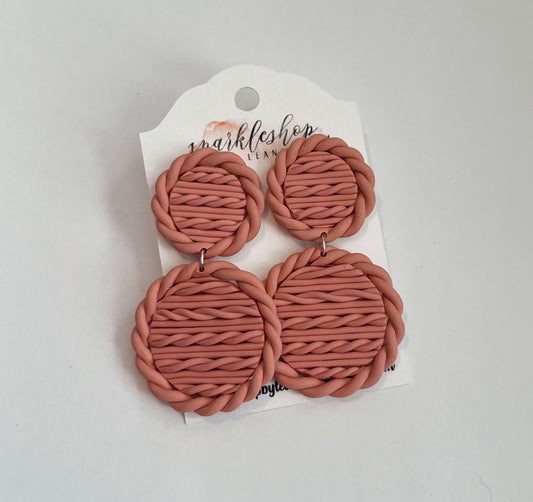 Clay Earrings | Simple | Knit | Layer