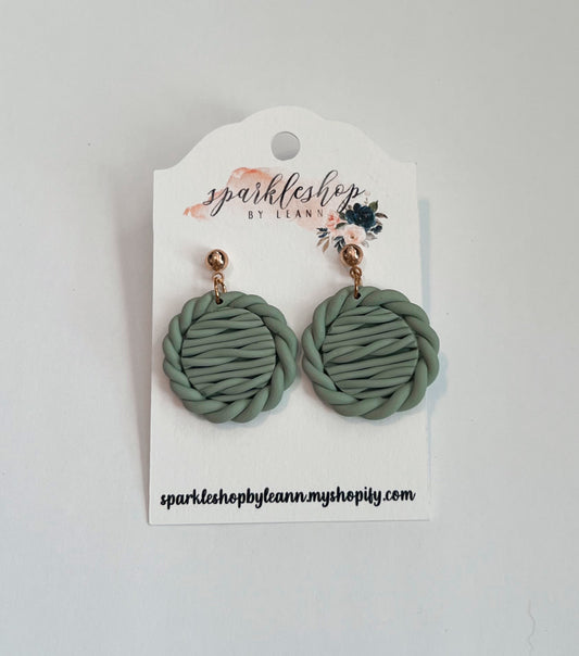 Clay Earrings | Simple | Knit