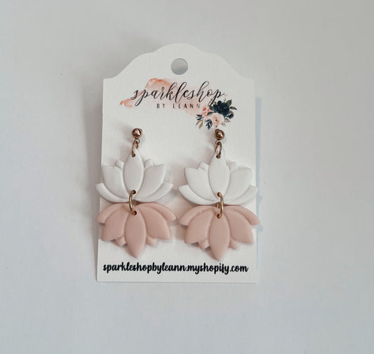 Lotus Flower White/Blush