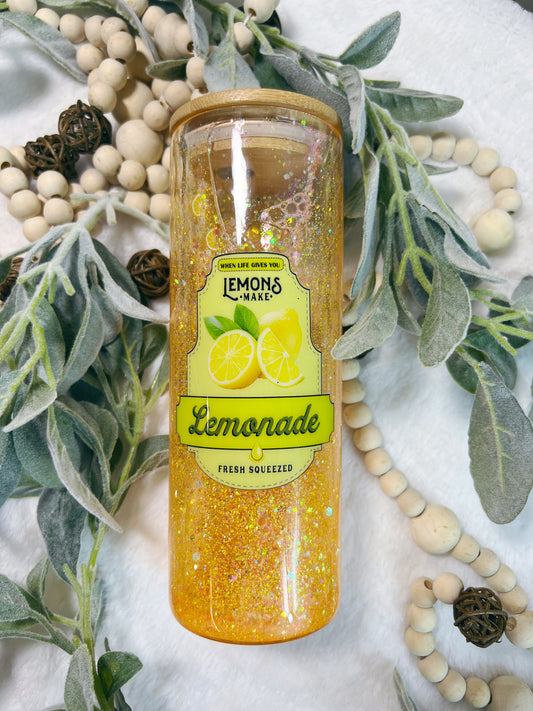 Lemonade Glitter Globe