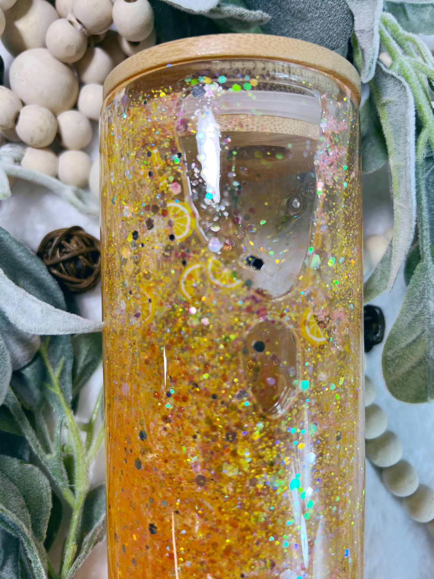 Lemonade Glitter Globe